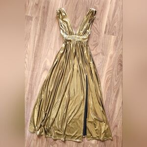 SMALL Metallic Gold/Copper Dress